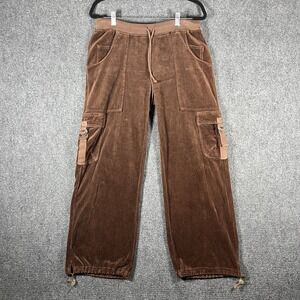 HARD TAIL FOREVER Valour Cargo Sweat Pants Brown Womens Size Medium #2279